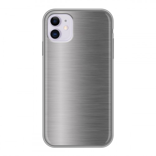 Дизайнерский силиконовый чехол для Iphone 11 Металл
