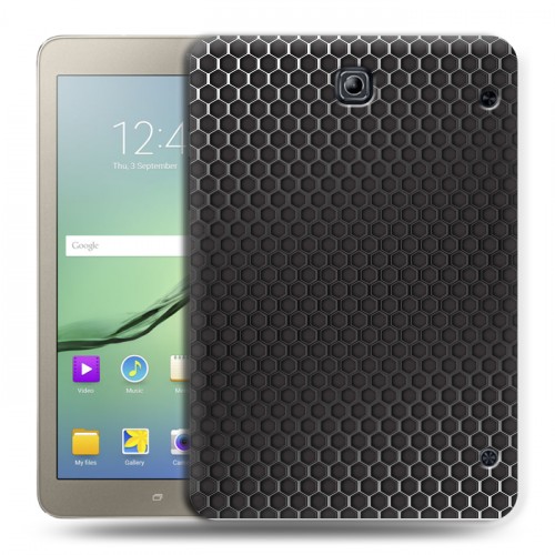 Дизайнерский силиконовый чехол для Samsung Galaxy Tab S2 8.0 Металл соты