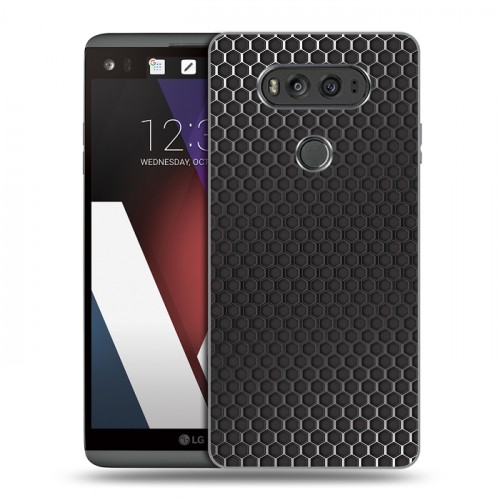 Дизайнерский пластиковый чехол для LG V20 Металл соты