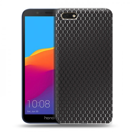 Дизайнерский пластиковый чехол для Huawei Honor 7A Металл соты