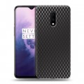 Дизайнерский пластиковый чехол для OnePlus 7 Металл соты