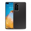 Дизайнерский пластиковый чехол для Huawei P40 Металл соты