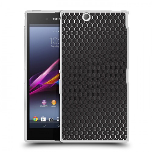 Дизайнерский пластиковый чехол для Sony Xperia Z Ultra  Металл соты