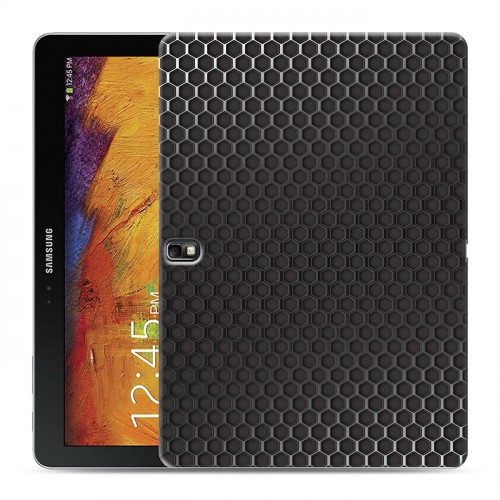 Дизайнерский силиконовый чехол для Samsung Galaxy Note 10.1 2014 editon Металл соты