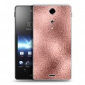 Дизайнерский пластиковый чехол для Sony Xperia TX Металл