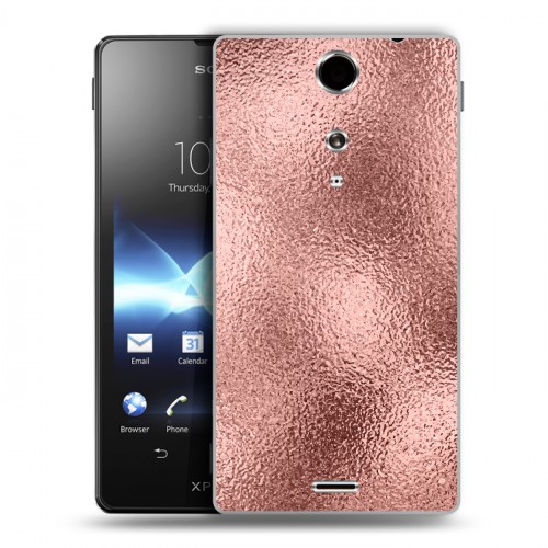 Дизайнерский пластиковый чехол для Sony Xperia TX Металл