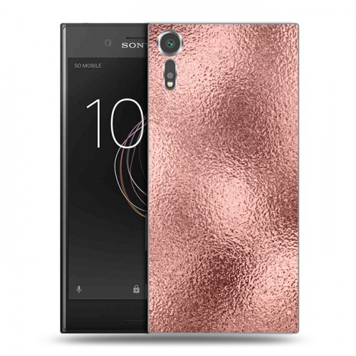 Дизайнерский пластиковый чехол для Sony Xperia XZs Металл