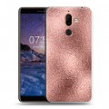 Дизайнерский пластиковый чехол для Nokia 7 Plus Металл