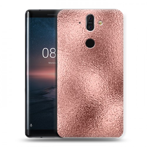 Дизайнерский пластиковый чехол для Nokia 8 Sirocco Металл