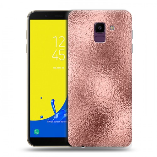 Дизайнерский пластиковый чехол для Samsung Galaxy J6 Металл