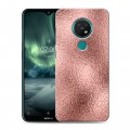 Дизайнерский силиконовый с усиленными углами чехол для Nokia 7.2 Металл