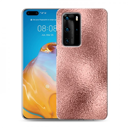 Дизайнерский пластиковый чехол для Huawei P40 Pro Металл