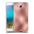 Дизайнерский пластиковый чехол для Samsung Galaxy E5 Металл