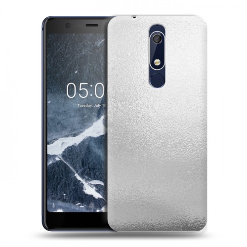 Дизайнерский пластиковый чехол для Nokia 5.1 Металл