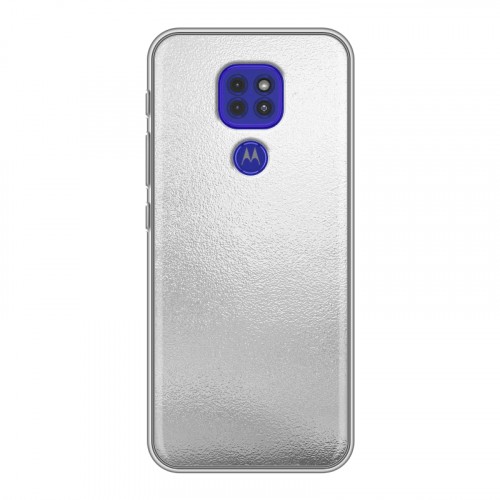 Дизайнерский силиконовый чехол для Motorola Moto G9 Play Металл
