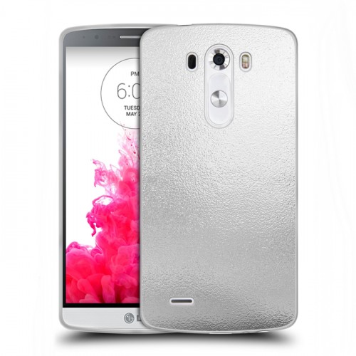 Дизайнерский пластиковый чехол для LG G3 (Dual-LTE) Металл