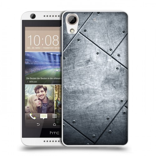 Дизайнерский силиконовый чехол для HTC Desire 626 Металл