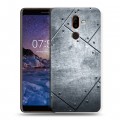 Дизайнерский пластиковый чехол для Nokia 7 Plus Металл