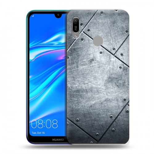 Дизайнерский пластиковый чехол для Huawei Y6 (2019) Металл