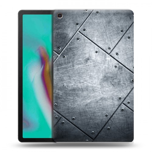 Дизайнерский пластиковый чехол для Samsung Galaxy Tab A 10.1 (2019) Металл