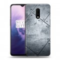 Дизайнерский пластиковый чехол для OnePlus 7 Металл