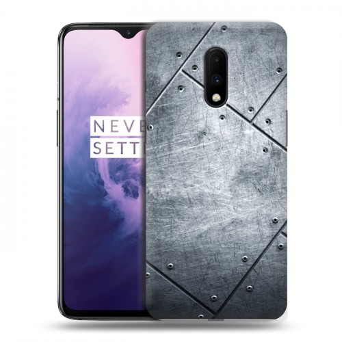 Дизайнерский пластиковый чехол для OnePlus 7 Металл