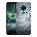 Дизайнерский силиконовый с усиленными углами чехол для Nokia 7.2 Металл