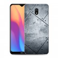 Дизайнерский силиконовый с усиленными углами чехол для Xiaomi RedMi 8A Металл