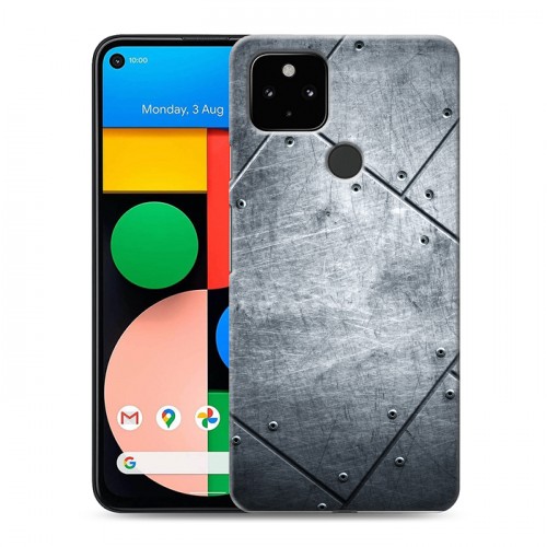Дизайнерский силиконовый чехол для Google Pixel 4a 5G Металл