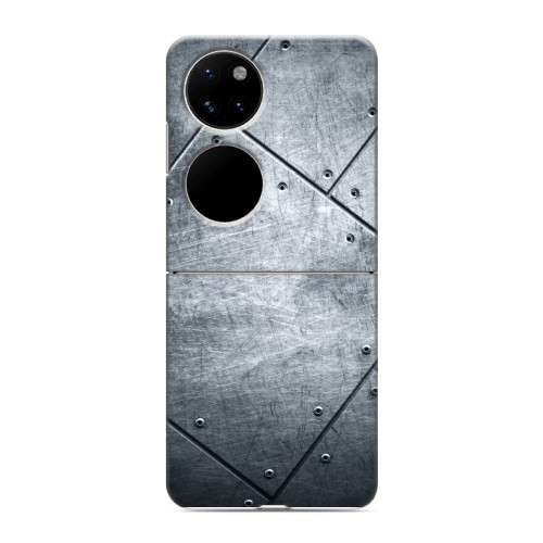 Дизайнерский пластиковый чехол для Huawei P50 Pocket Металл