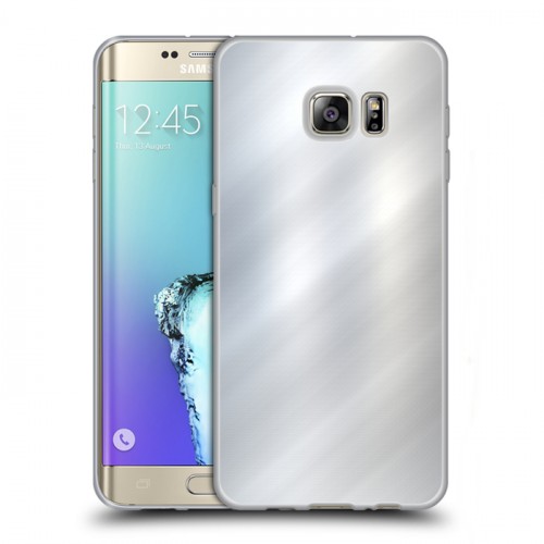 Дизайнерский пластиковый чехол для Samsung Galaxy S6 Edge Plus Металл