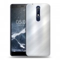 Дизайнерский пластиковый чехол для Nokia 5.1 Металл