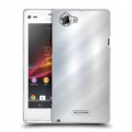 Дизайнерский пластиковый чехол для Sony Xperia L Металл