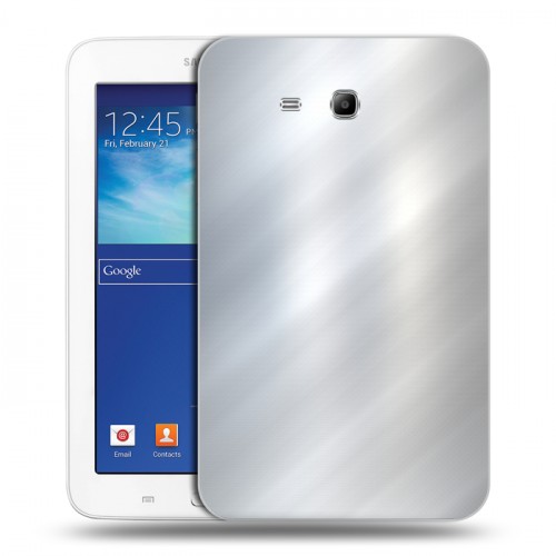 Дизайнерский силиконовый чехол для Samsung Galaxy Tab 3 Lite Металл