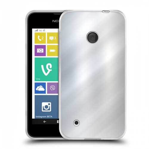 Дизайнерский пластиковый чехол для Nokia Lumia 530 Металл