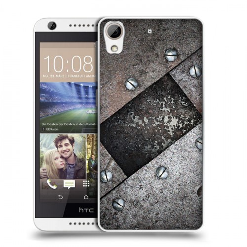 Дизайнерский силиконовый чехол для HTC Desire 626 Металл