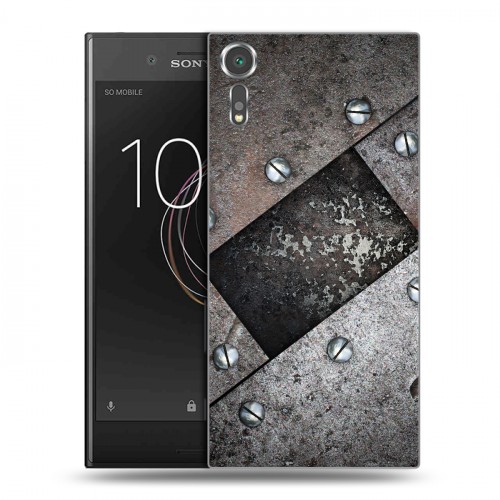 Дизайнерский пластиковый чехол для Sony Xperia XZs Металл