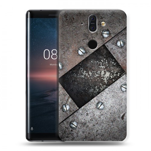 Дизайнерский пластиковый чехол для Nokia 8 Sirocco Металл