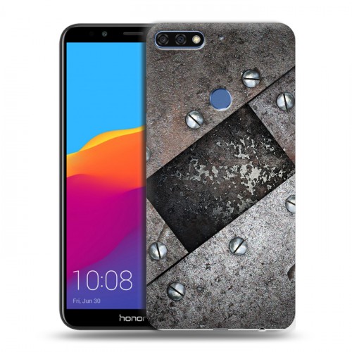 Дизайнерский пластиковый чехол для Huawei Honor 7C Pro Металл