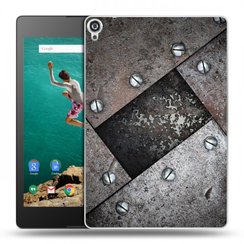 Дизайнерский пластиковый чехол для Google Nexus 9 Металл