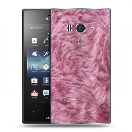 Дизайнерский пластиковый чехол для Sony Xperia acro S Текстуры мехов