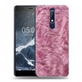 Дизайнерский пластиковый чехол для Nokia 5.1 Текстуры мехов