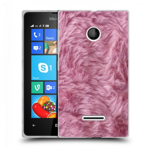 Дизайнерский пластиковый чехол для Microsoft Lumia 435 Текстуры мехов