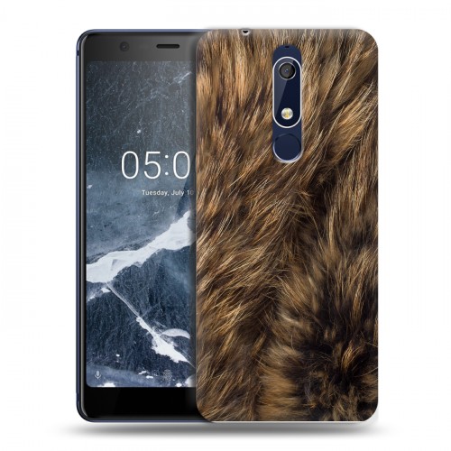 Дизайнерский пластиковый чехол для Nokia 5.1 Текстуры мехов