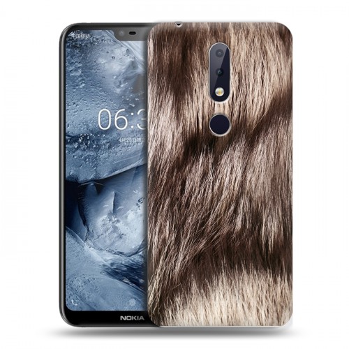 Дизайнерский пластиковый чехол для Nokia 6.1 Plus Текстуры мехов