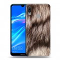 Дизайнерский пластиковый чехол для Huawei Y6 (2019) Текстуры мехов