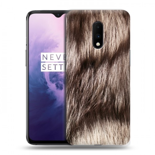 Дизайнерский пластиковый чехол для OnePlus 7 Текстуры мехов