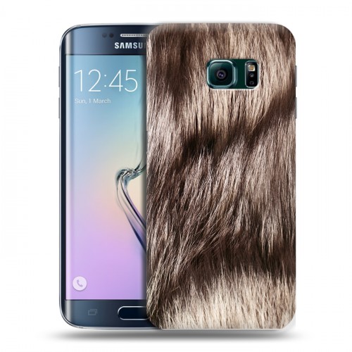 Дизайнерский пластиковый чехол для Samsung Galaxy S6 Edge Текстуры мехов