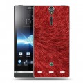 Дизайнерский пластиковый чехол для Sony Xperia S Текстуры мехов