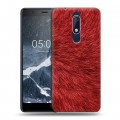 Дизайнерский пластиковый чехол для Nokia 5.1 Текстуры мехов